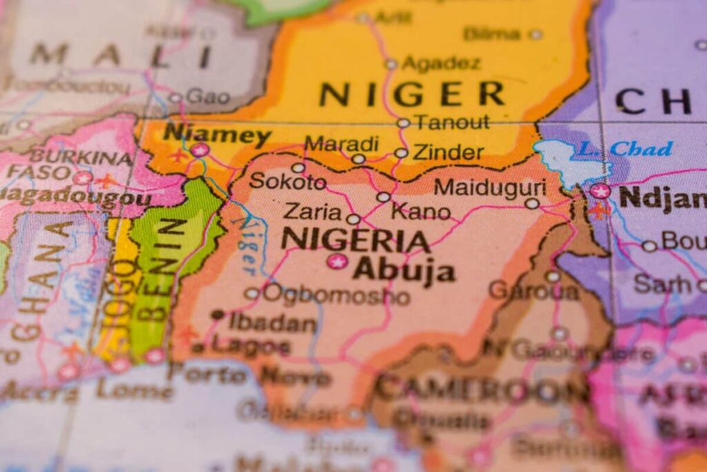 Nigeria,On,The,World,Map-geo,Political,Map