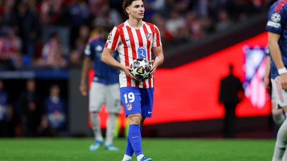 Portrait de Julian Alvarez lors d'un match