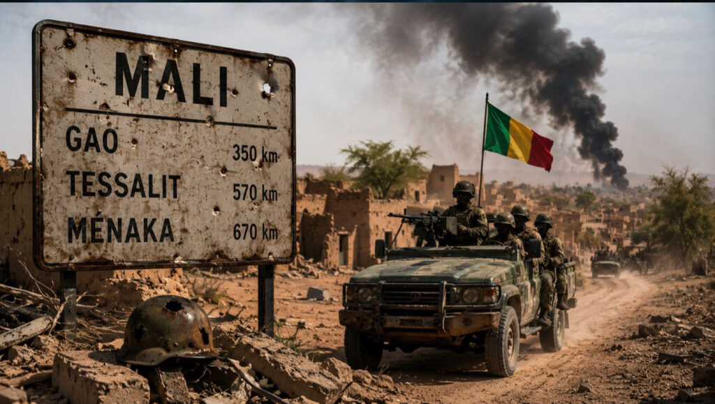 Un soldat malien en patrouille