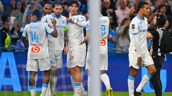 Leonardo Balerdi, défenseur argentin de l'OM, en pleine action