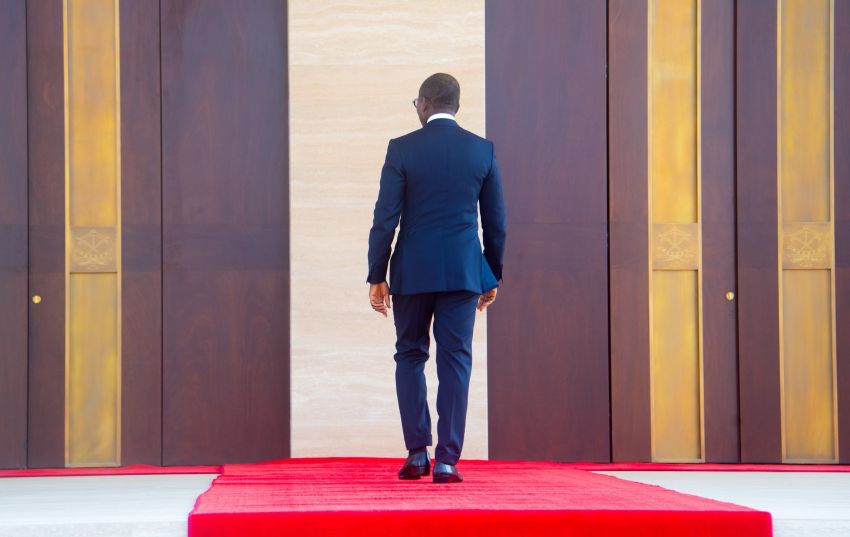 Patrice Talon lors de son discours d'adieu