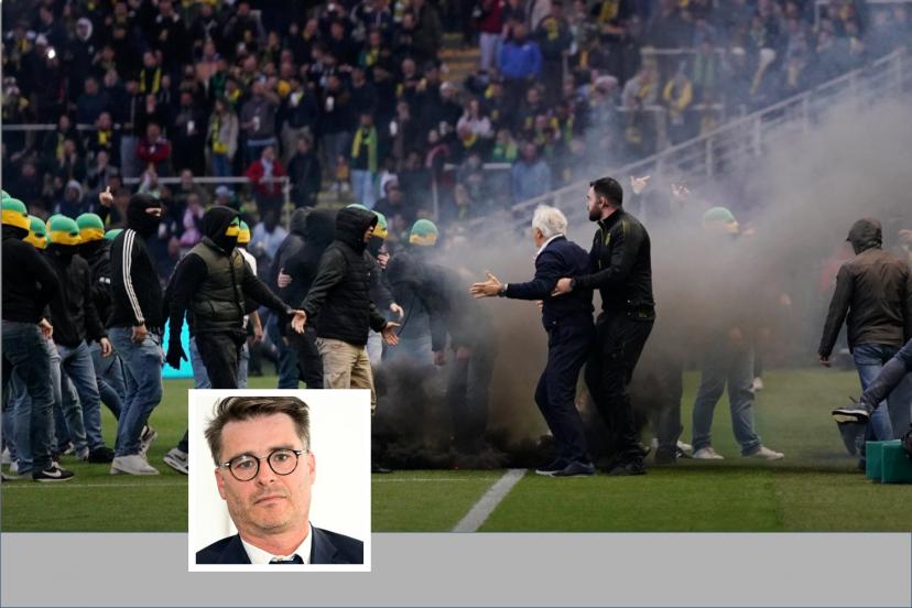 Le 17 mai, les supporters nantais envahissent le terrain, interrompant Nantes-Toulouse à la 22e minute.