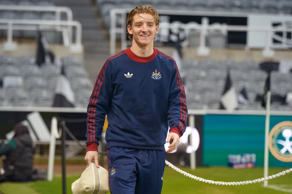 Anthony Gordon, ailier de Newcastle United, en action