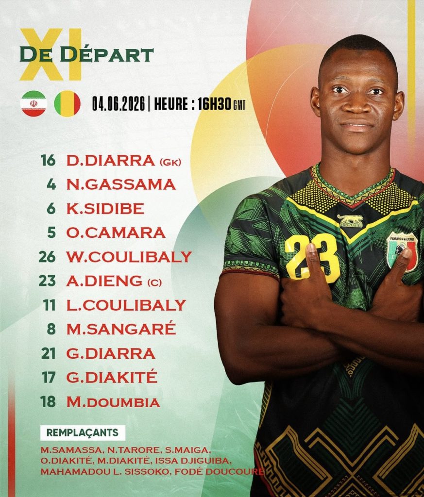 Les joueurs du Mali en action lors d'une séance d'entraînement avant le match amical