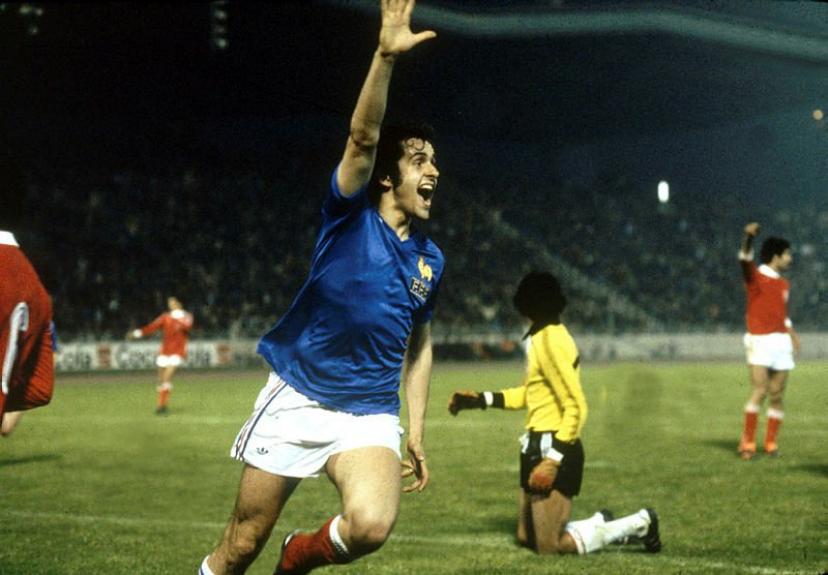 Michel Platini a ouvert le score contre la Tunisie en 1978.