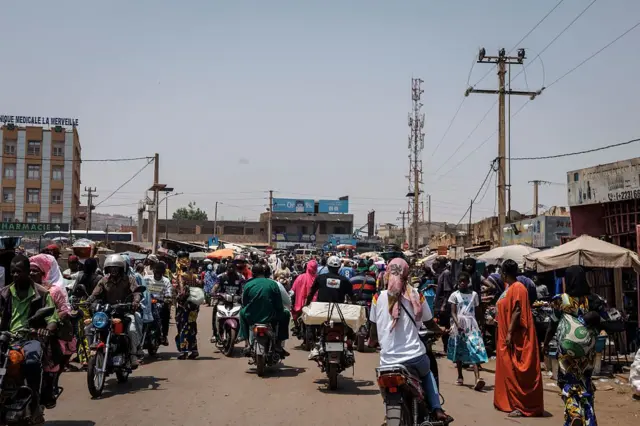 Marché animé de Bamako