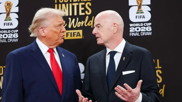 Rencontre entre le président américain Donald Trump et le président de la FIFA Gianni Infantino