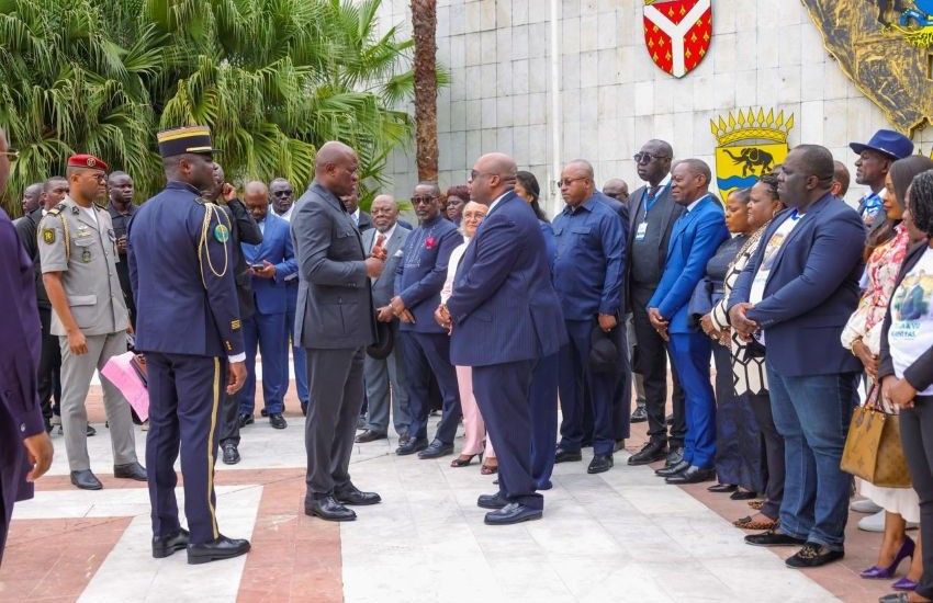 Délégation de l'Ogooué-Maritime reçue au Palais présidentiel au Gabon