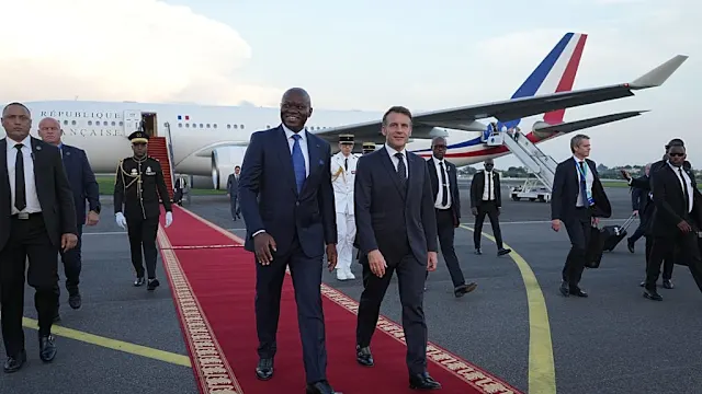 Brice Oligui Nguema, président du Gabon, lors d'une rencontre officielle en France