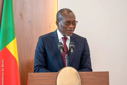 Patrice Talon lors de son discours d'investiture au Sénat