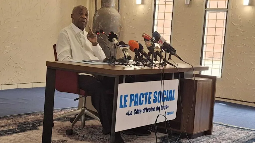 Laurent Gbagbo lors des nominations au PPA-CI