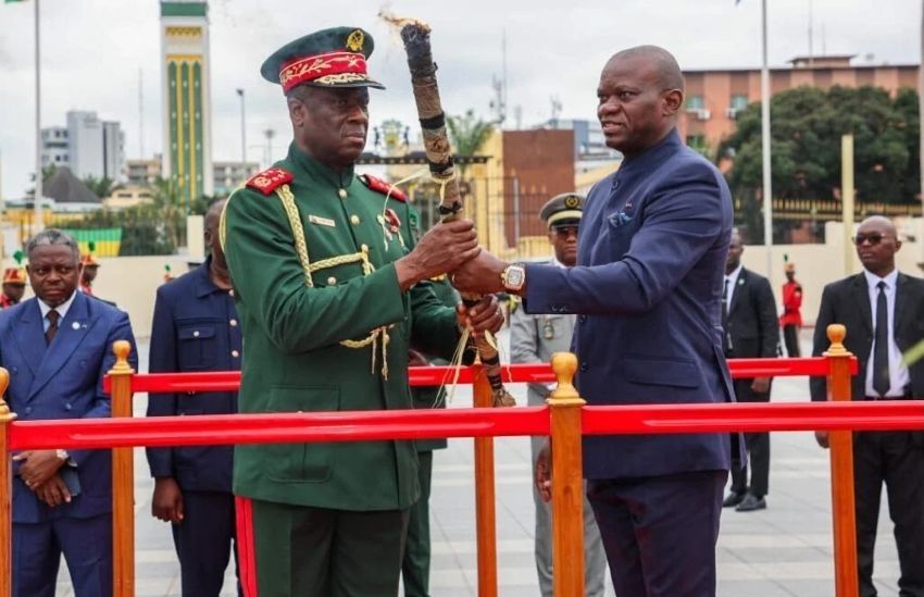 Brice Clotaire Oligui Nguema en visite officielle en Guinée-Bissau