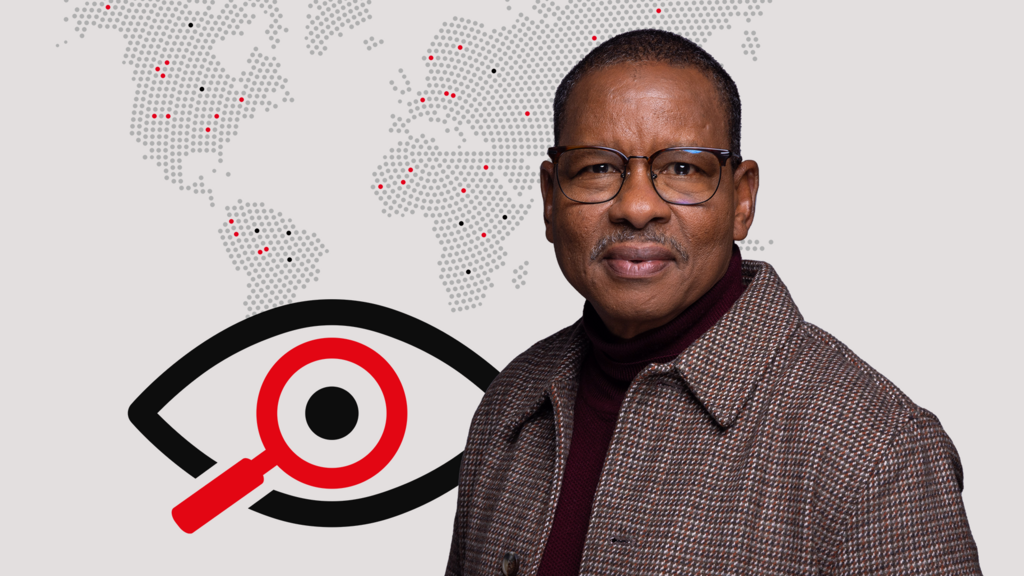 Portrait d'Ahmed Newton Barry, journaliste camerounais.