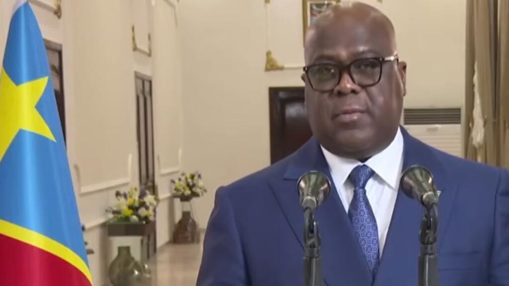 Le président de la République démocratique du Congo, Félix Tshisekedi, lors d'une allocution en août 2026.